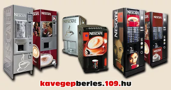 Kávégép bérlés, kávéautomata bérbeadás Budapest